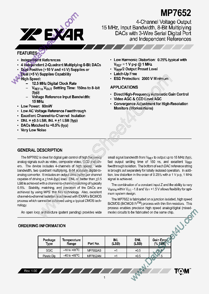 MP7652_165581.PDF Datasheet