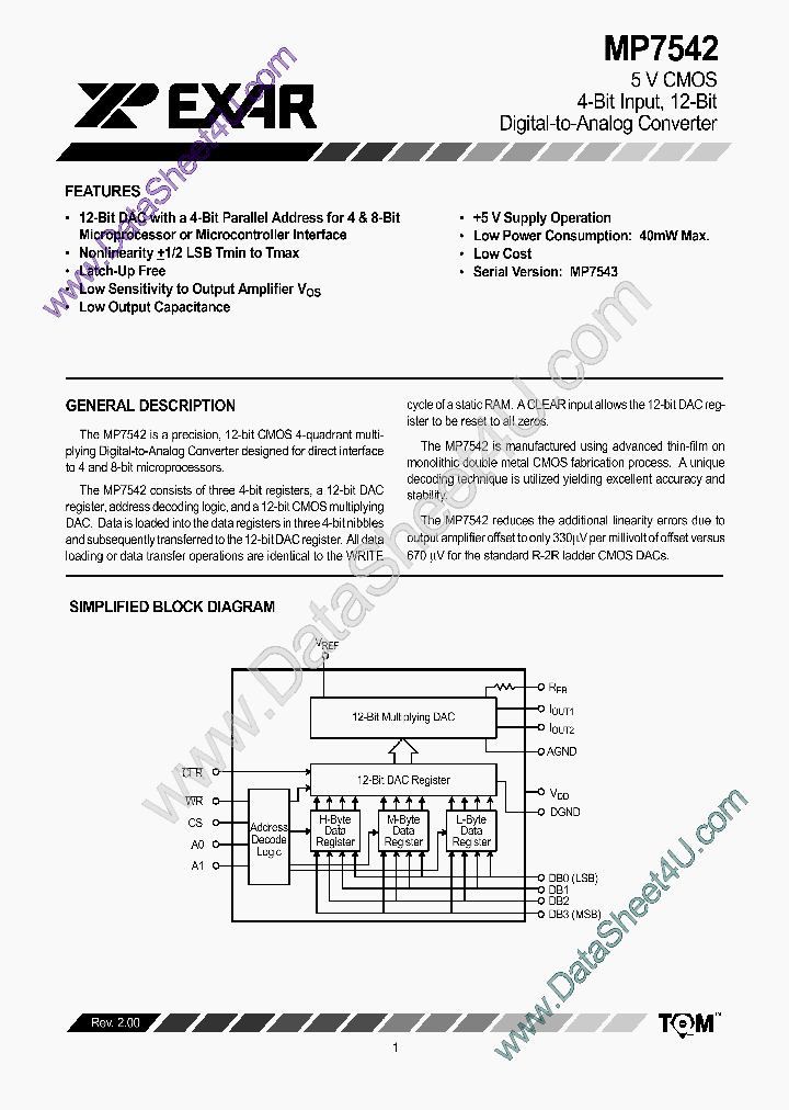 MP7542_165564.PDF Datasheet