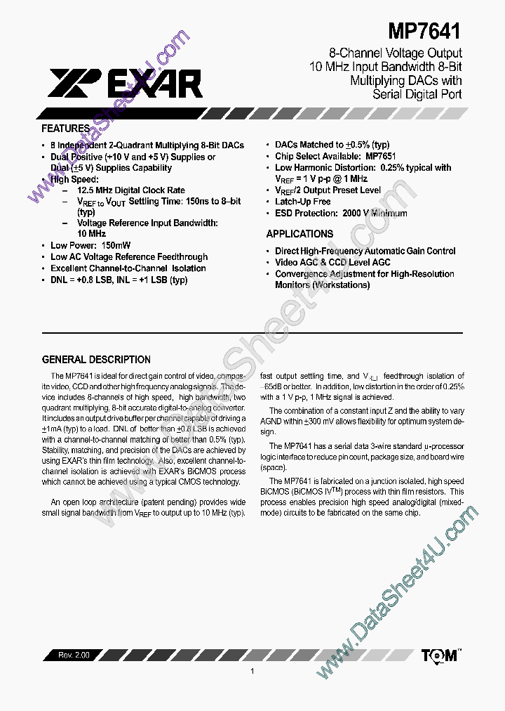 MP7641_165577.PDF Datasheet
