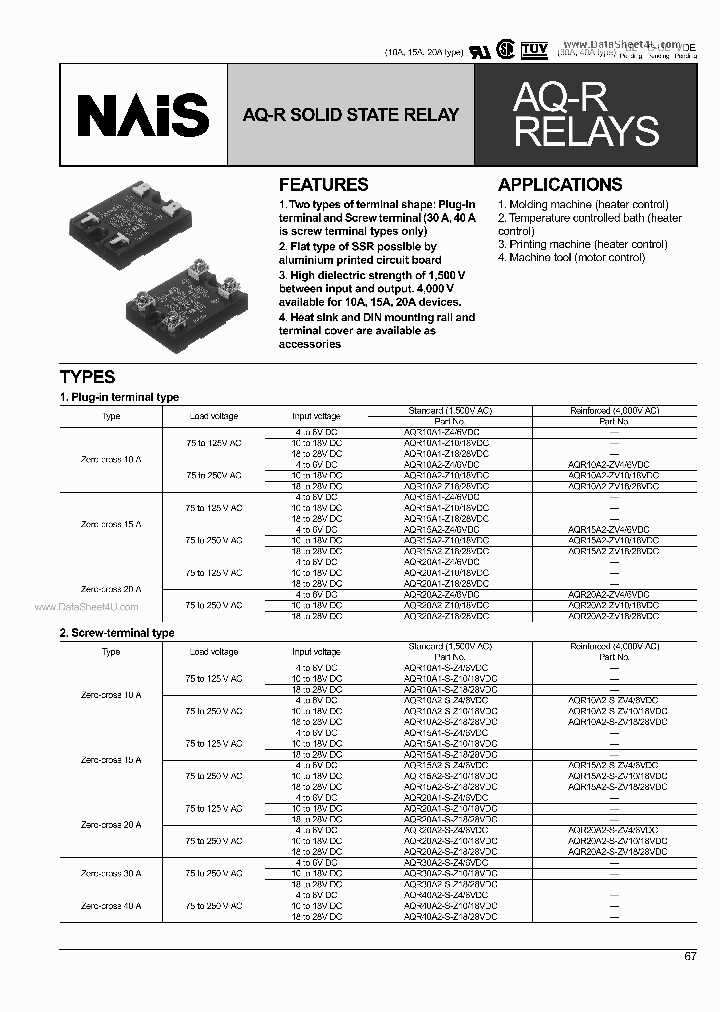AQR10A1-S-Z1018VDC_166419.PDF Datasheet