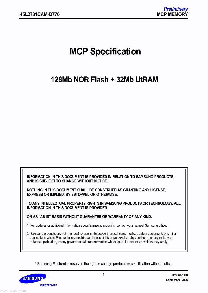 K5L2731CAM-D770_167254.PDF Datasheet