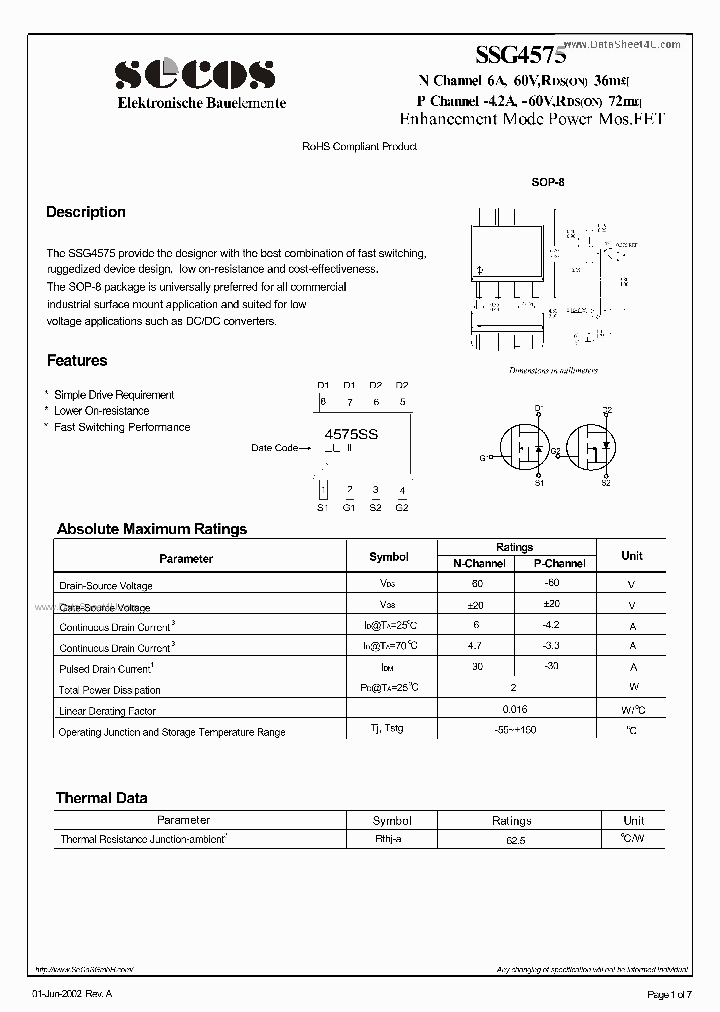 SSG4575_167955.PDF Datasheet
