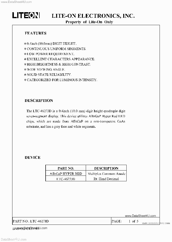 LTC-4627JD_169304.PDF Datasheet
