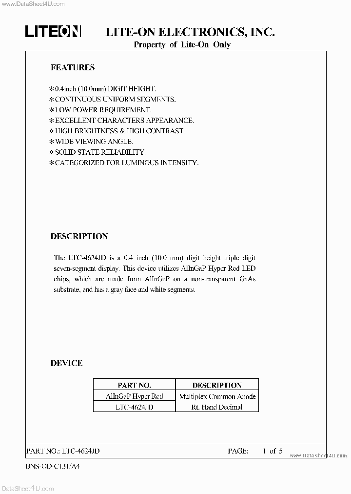 LTC-4624JD_169296.PDF Datasheet