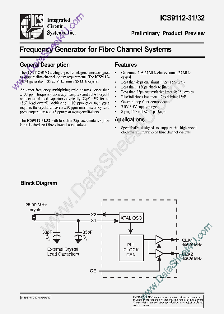 ICS9112-31_168822.PDF Datasheet