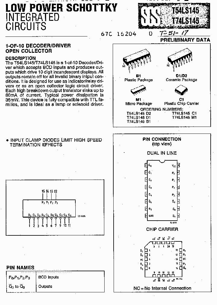 T74LS145_170242.PDF Datasheet