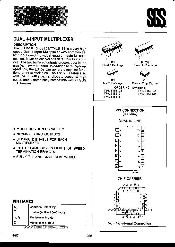 T74LS153_170245.PDF Datasheet