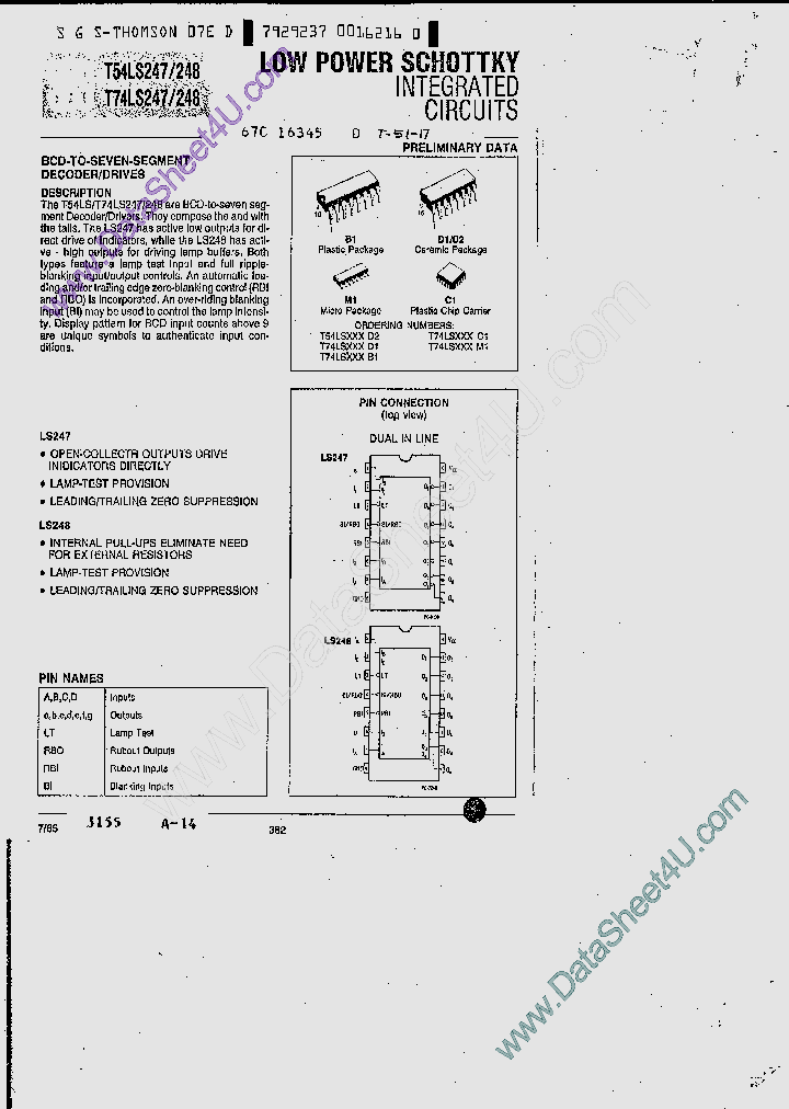 T74LS247_170268.PDF Datasheet