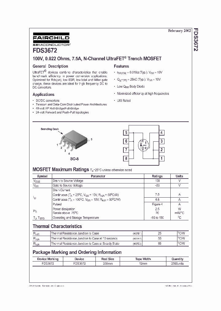 FDS3672_195116.PDF Datasheet