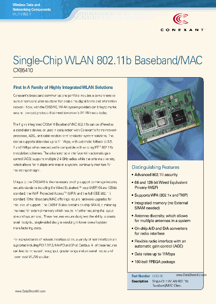CX85410_170819.PDF Datasheet
