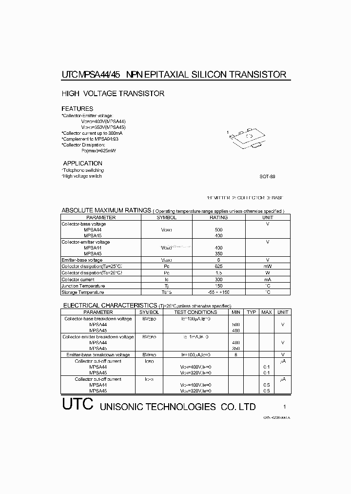 MPSA44_170758.PDF Datasheet