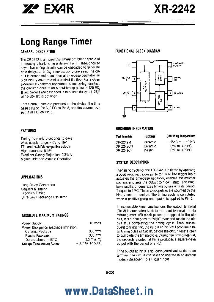 XR-2242_173109.PDF Datasheet
