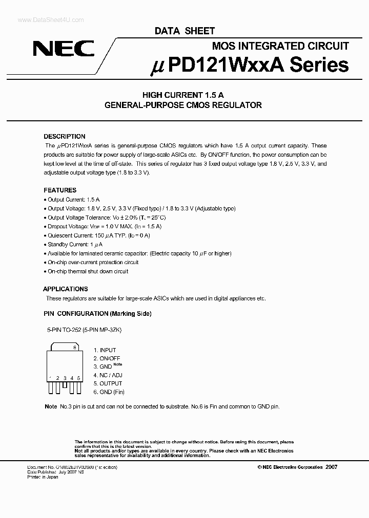 UPD121W1XXA_173672.PDF Datasheet
