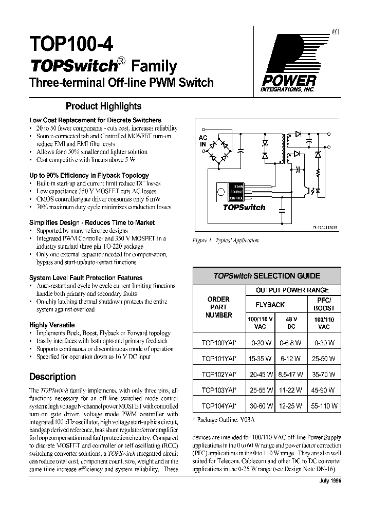 TOP101AI_175282.PDF Datasheet
