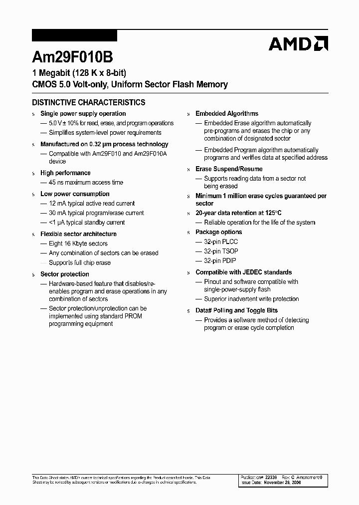 AMD29F010B_176274.PDF Datasheet