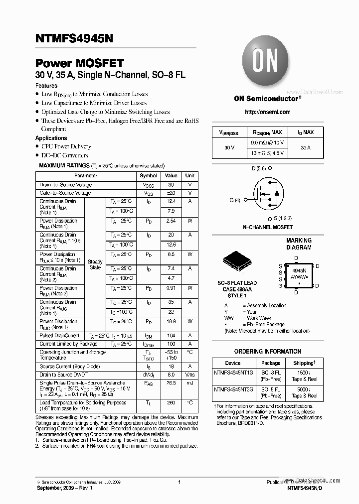 NTMFS4945N_176054.PDF Datasheet