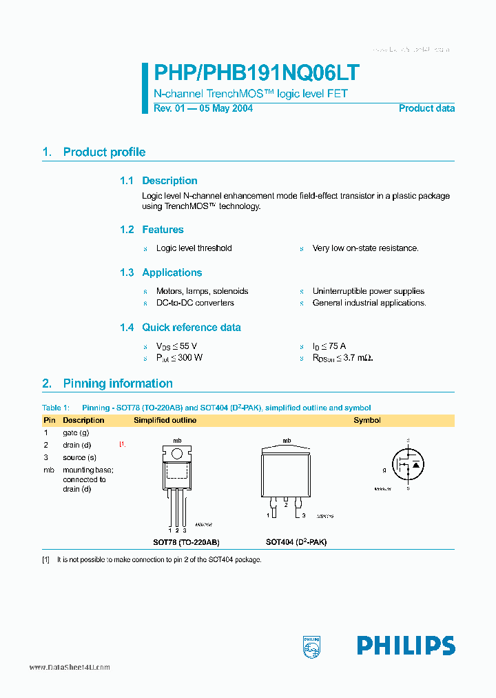 PHP191NQ06LT_176882.PDF Datasheet