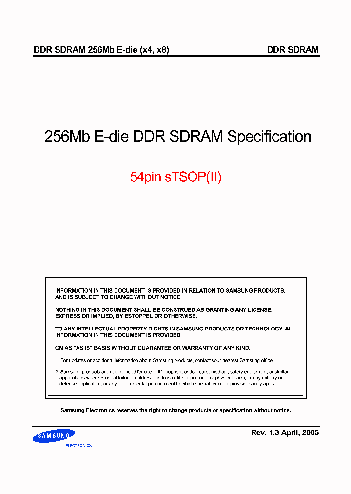 K4H560438E-NCLA2_200444.PDF Datasheet