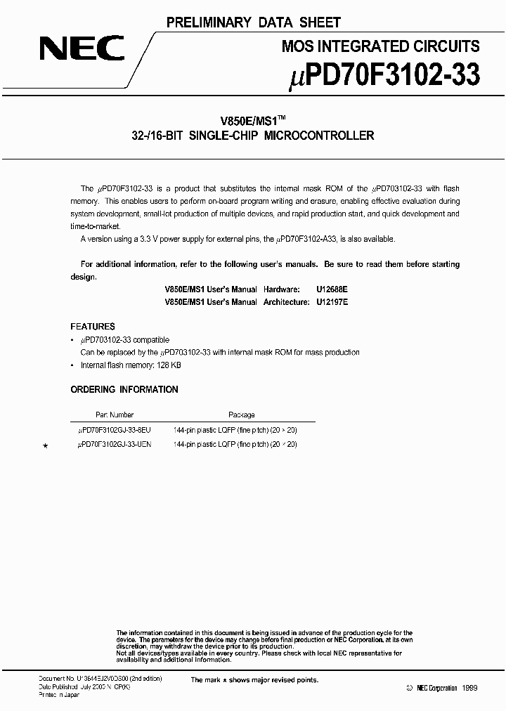 UPD70F3102GJ-33-8EU_202338.PDF Datasheet