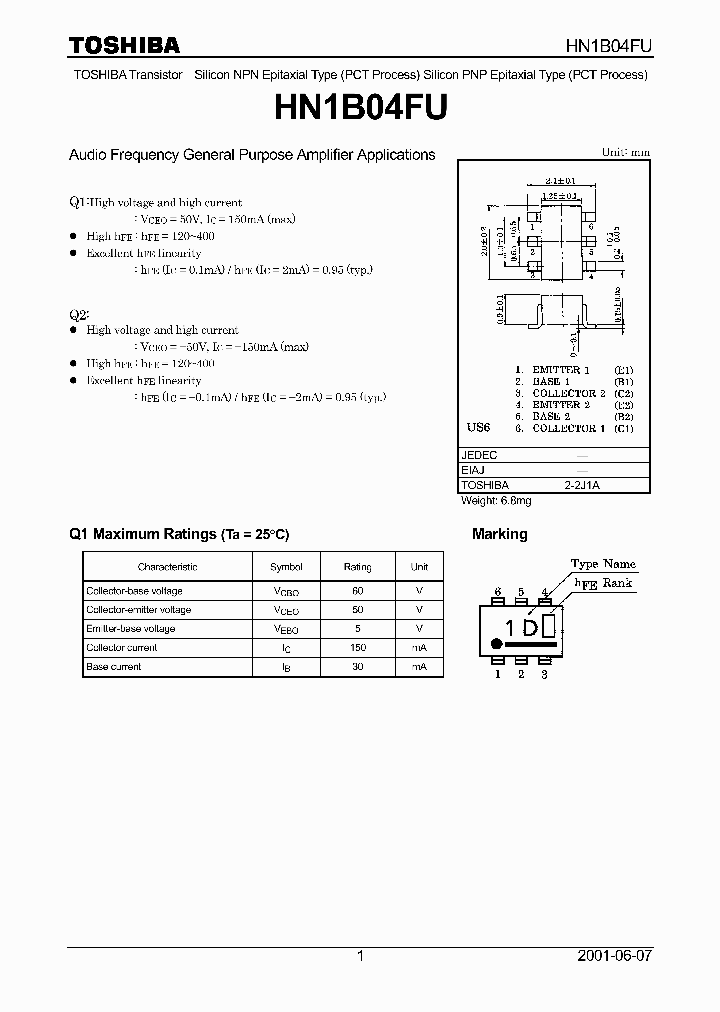 HN1B04FU_206285.PDF Datasheet