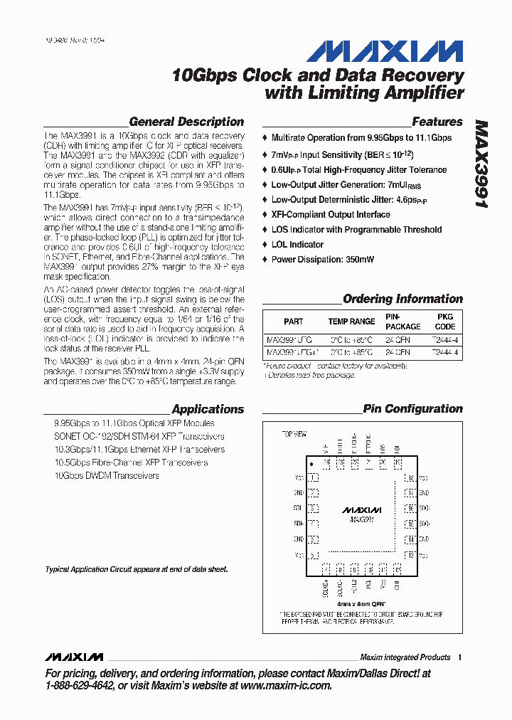 MAX3991_208810.PDF Datasheet