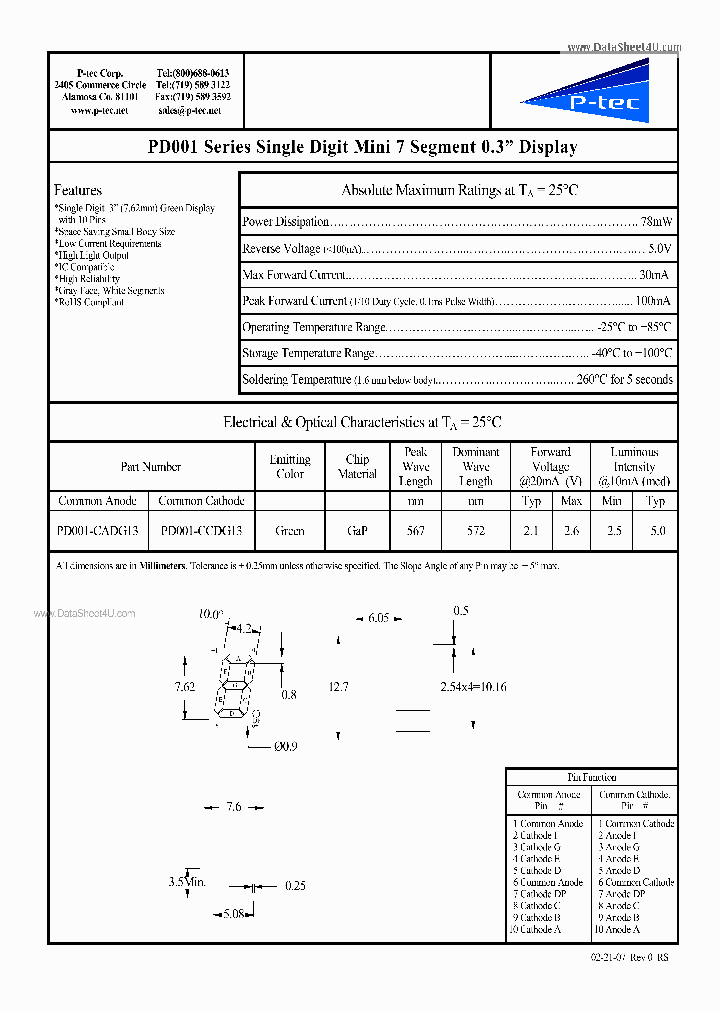 PD001_179027.PDF Datasheet