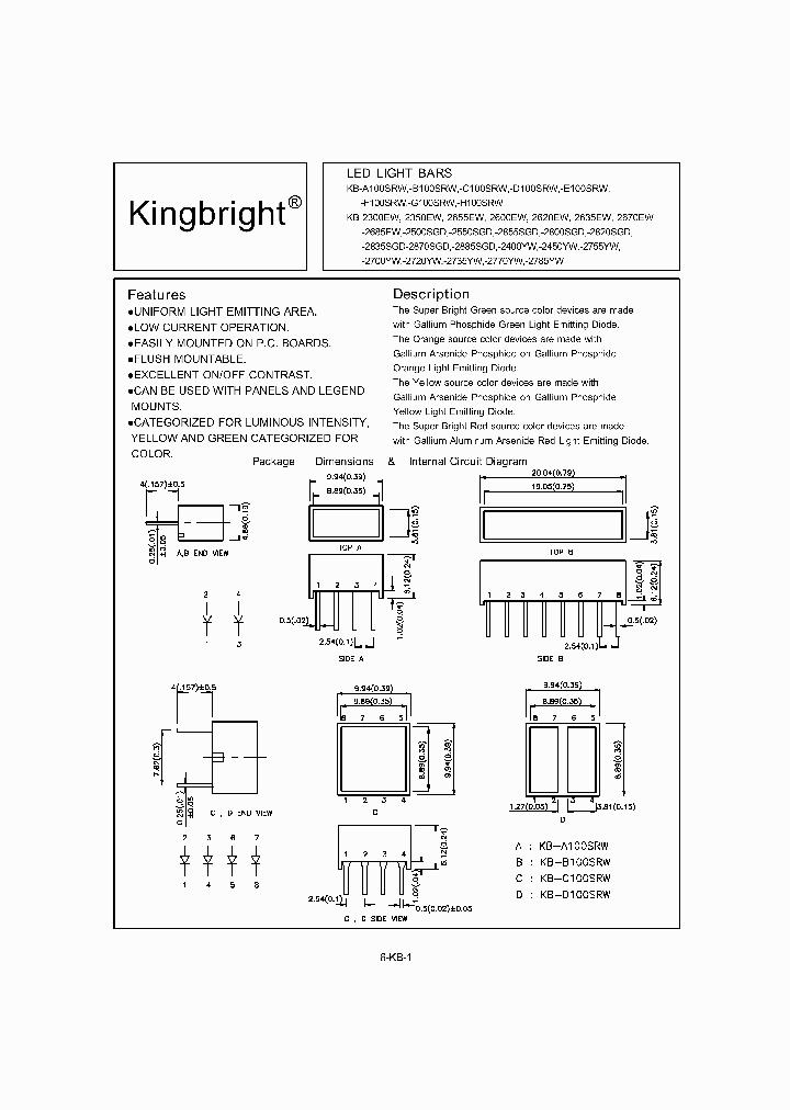 KB-H100SRW_221678.PDF Datasheet