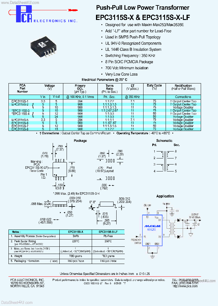 EPC3115S-X_179340.PDF Datasheet