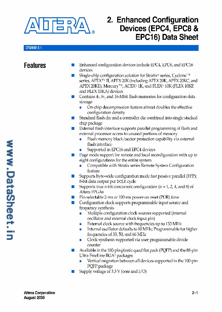 EPC16XXX_179332.PDF Datasheet