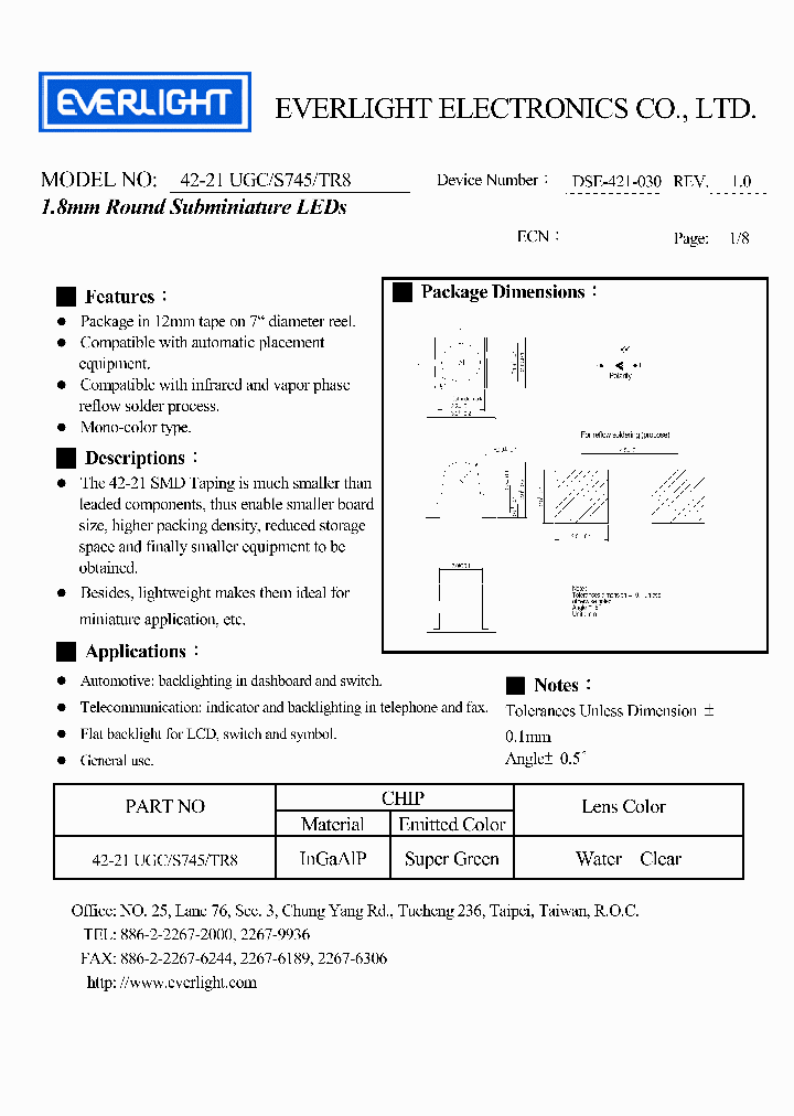 42-21UGCS745TR8_224207.PDF Datasheet