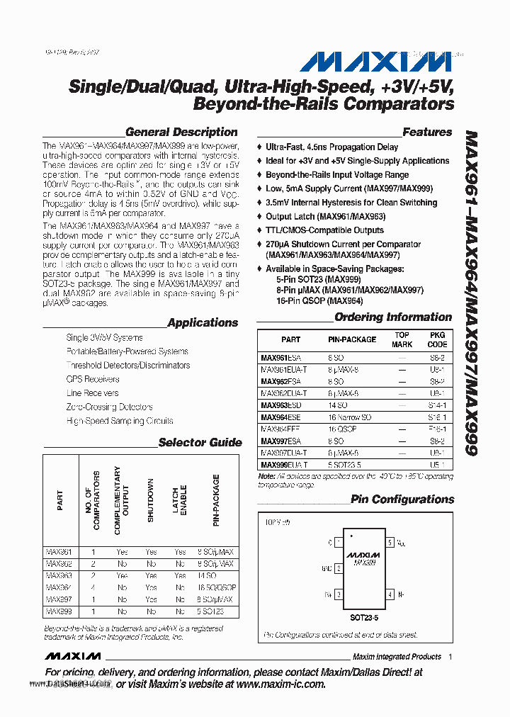 MAX999_180270.PDF Datasheet