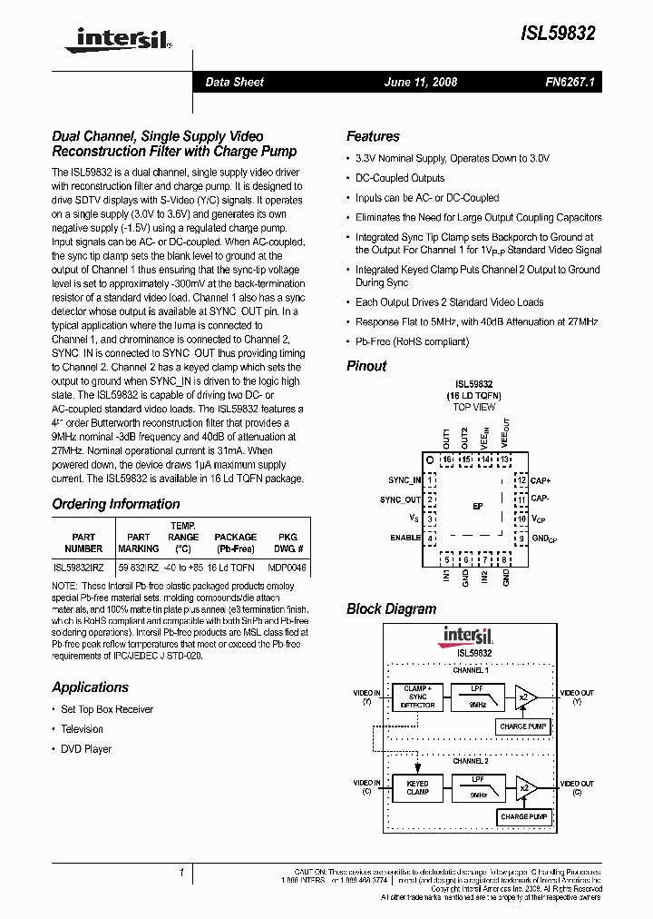 ISL59832_231457.PDF Datasheet