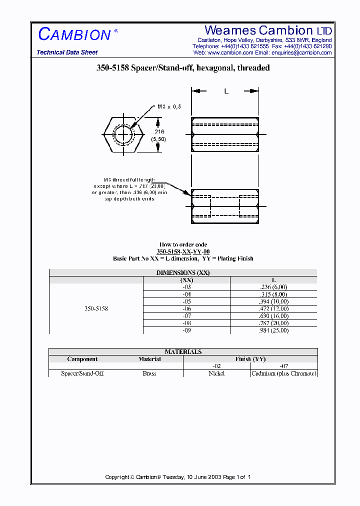 350-5158_231635.PDF Datasheet
