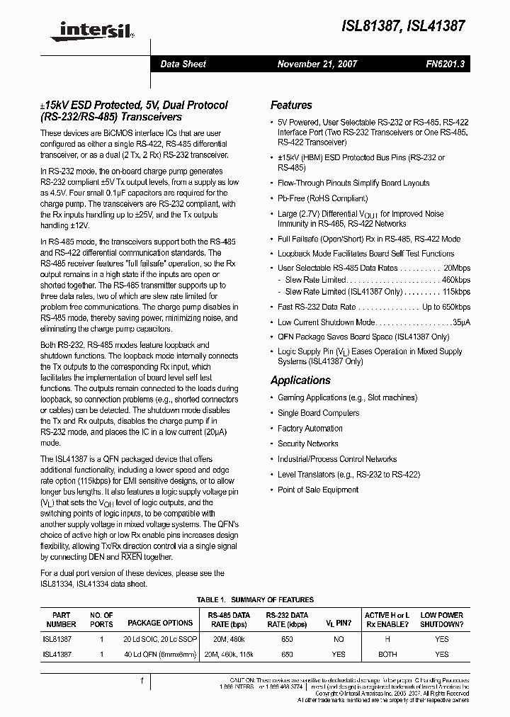 ISL41387_237888.PDF Datasheet