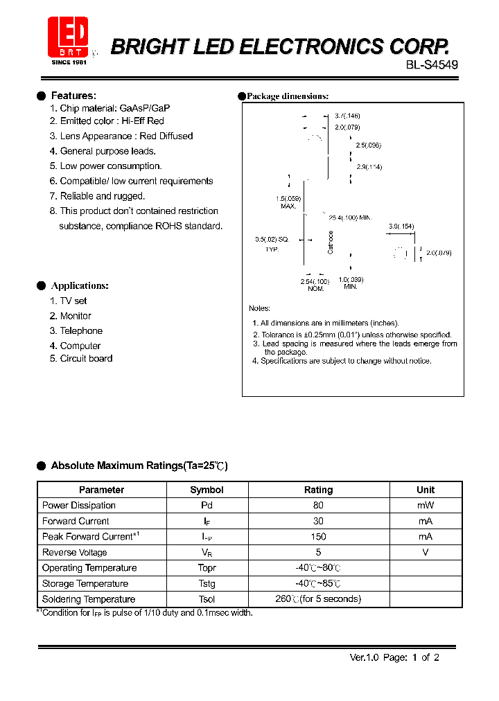 BL-S4549_239916.PDF Datasheet