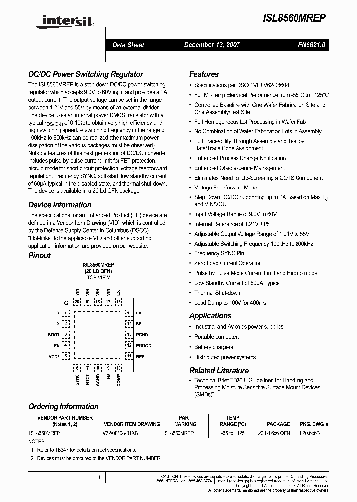 ISL8560MREP_240550.PDF Datasheet