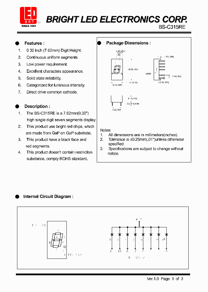 BS-C315RE_246825.PDF Datasheet