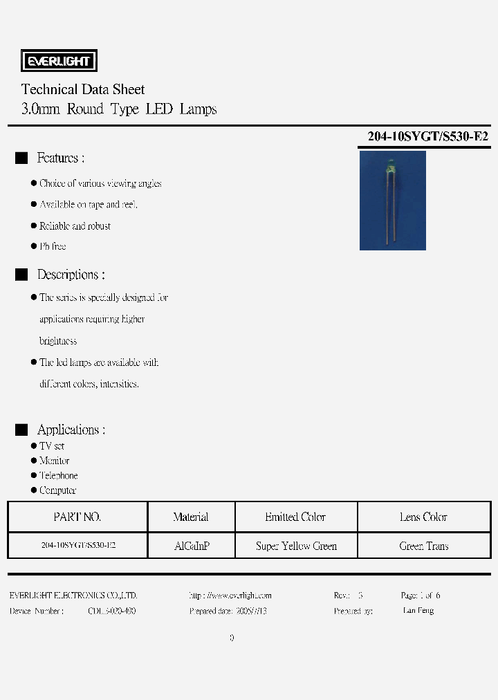 204-10SYGT-S530-E205_248545.PDF Datasheet