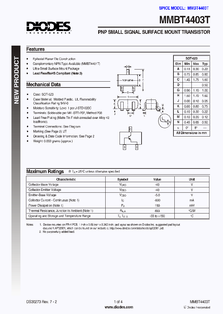 MMBT4403T-7-F_250476.PDF Datasheet