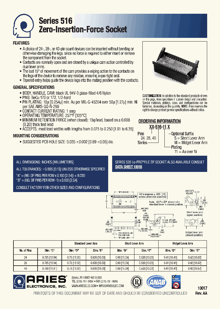 40-516-10_259649.PDF Datasheet