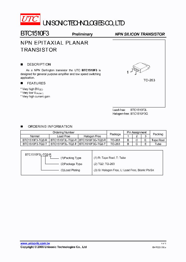 BTC1510F3L-TQ2-R_264814.PDF Datasheet