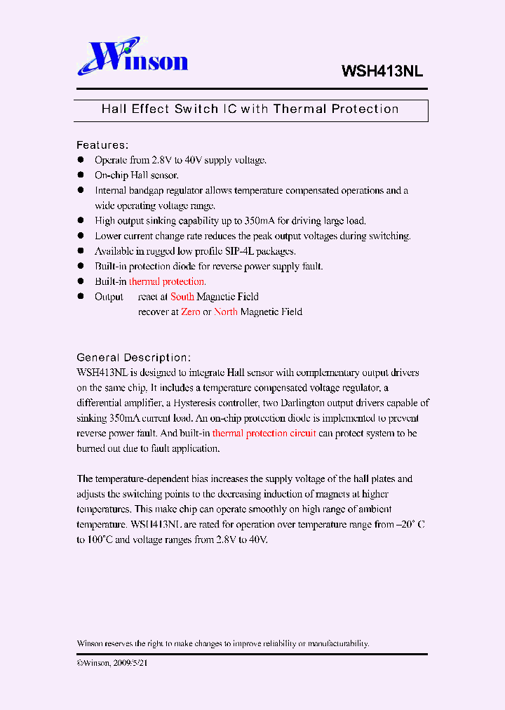 WSH413NL-XPA_265491.PDF Datasheet