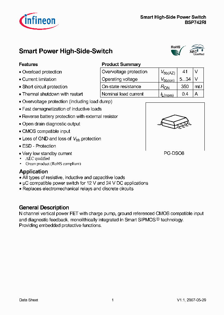 BSP742RI_270468.PDF Datasheet