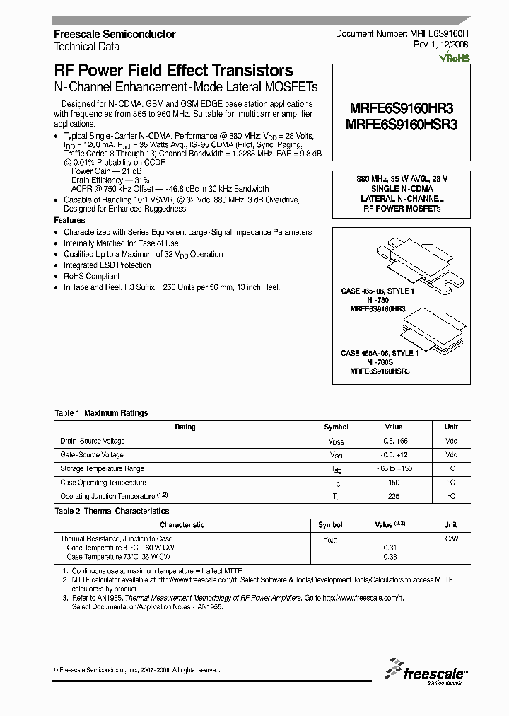 MRFE6S9160HR3_272440.PDF Datasheet
