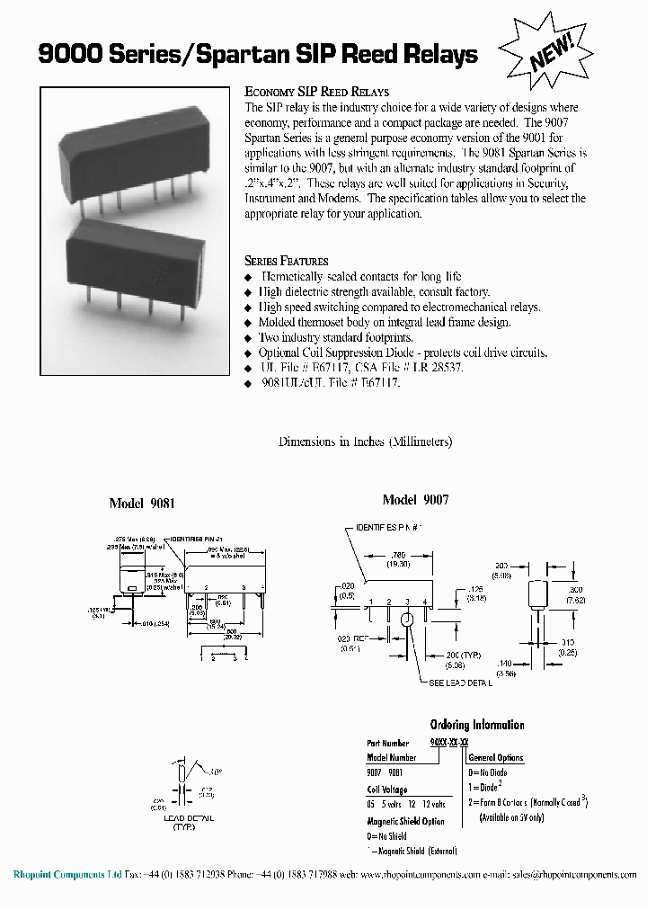 9007-05-00_276885.PDF Datasheet