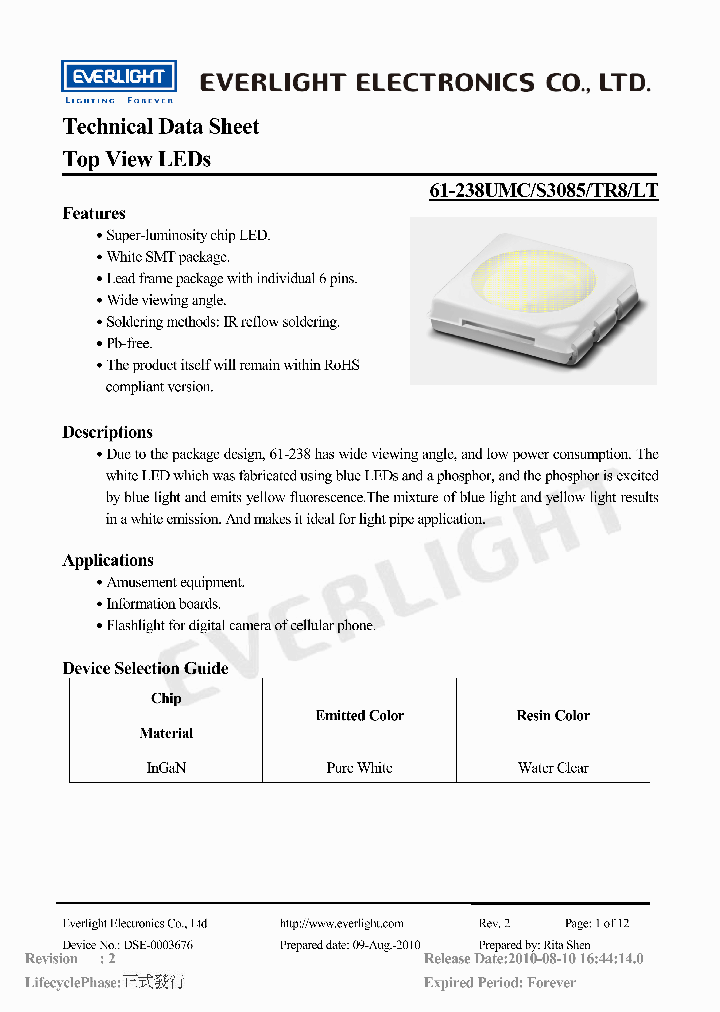 61-238UMC-S3085-TR8-LT_273440.PDF Datasheet