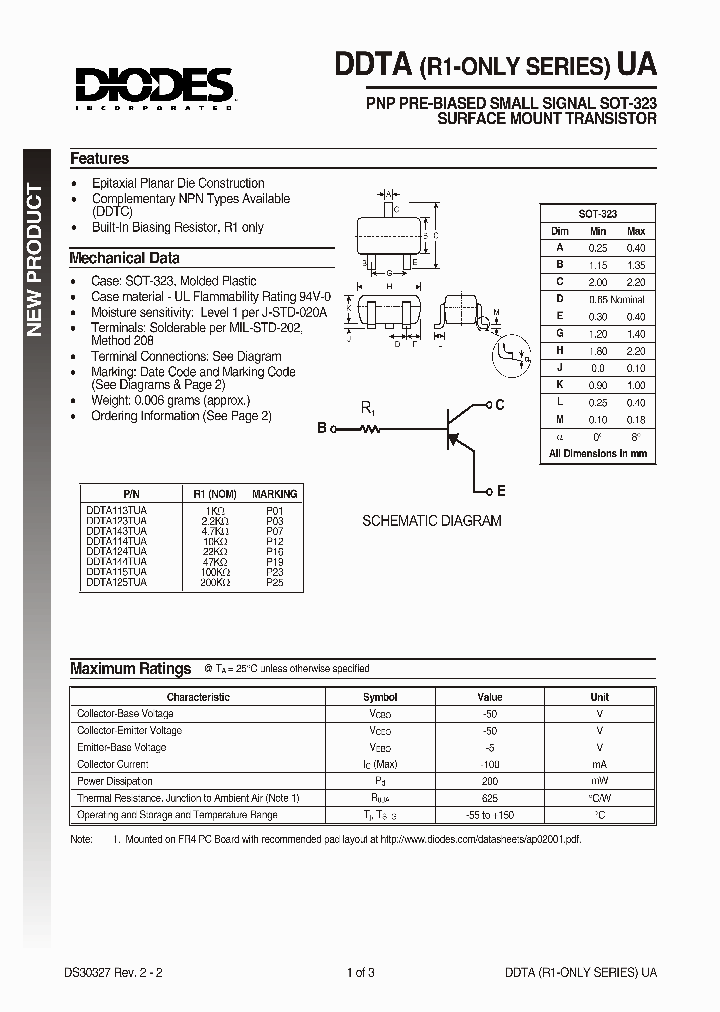 DDTA114TUA_296532.PDF Datasheet