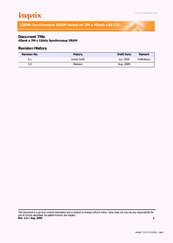 H57V1262GFR_181236.PDF Datasheet