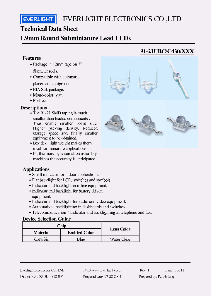 91-21UBC-C430-XXX_284239.PDF Datasheet