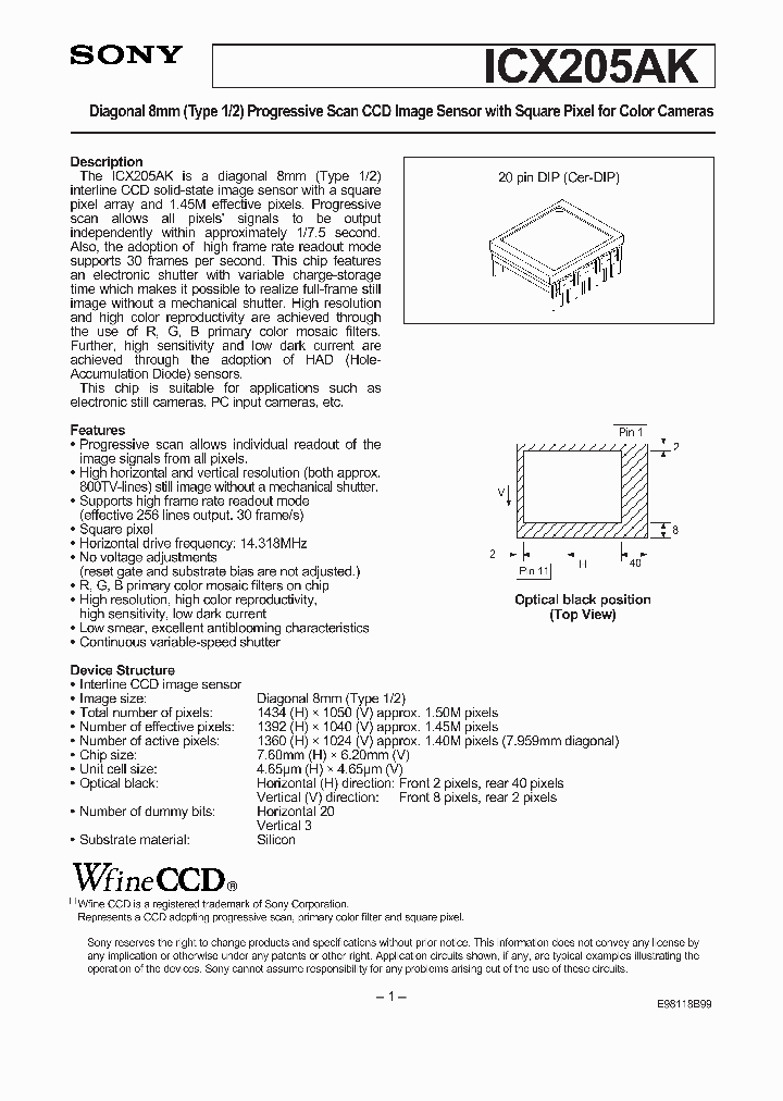 ICX205AK_284782.PDF Datasheet
